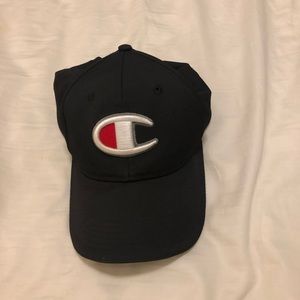 Black Champion Snap Back